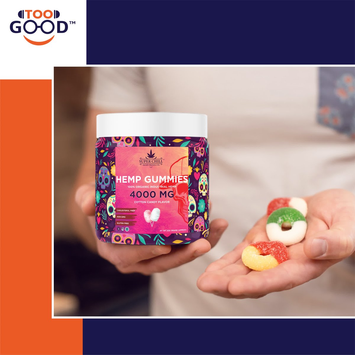 Say hello to our Hemp Gummies, the natural way to promote relaxation and balance in your life!
Shop Now- toogoodstore.com 

#toogood #toogoodproducts #toogoodstore #HempGummies #Gummies #CBD #HempExtract #VeganFriendly #GlutenFree #NonGMO