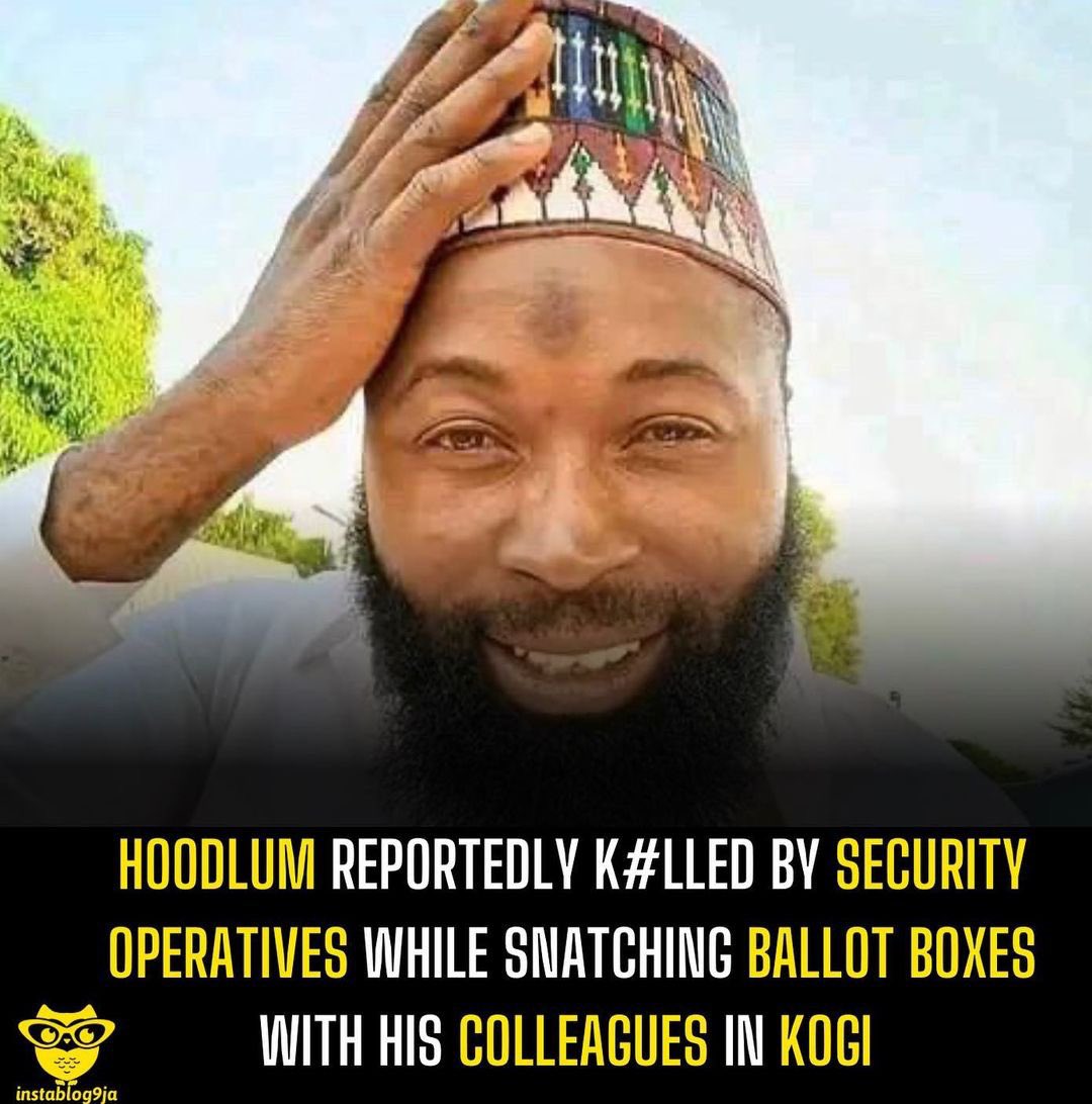 Hoodlum reportedly k#lled by security operatives while snatching ballot boxes with his colleagues in Kogi 

A ballot box snatcher identified as Idris Ojochenemi Akayaba has been g¥nned down in Ayangba, Kogi State.