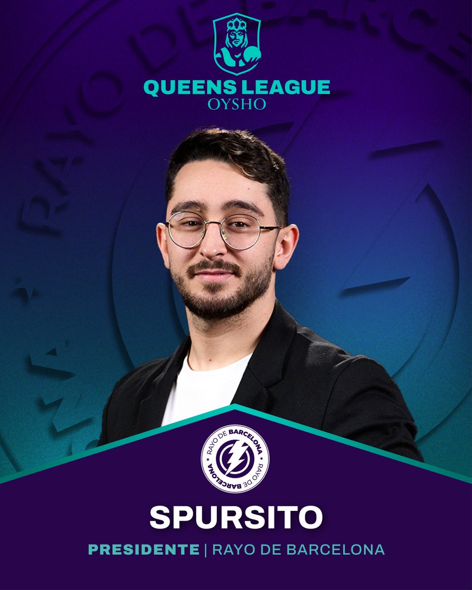 QueensLeaguee's tweet photo. ⚡ El @RayodeBarcelona estará en la Queens League Oysho con @Spursito a la cabeza. https://t.co/NRMsCod1FM