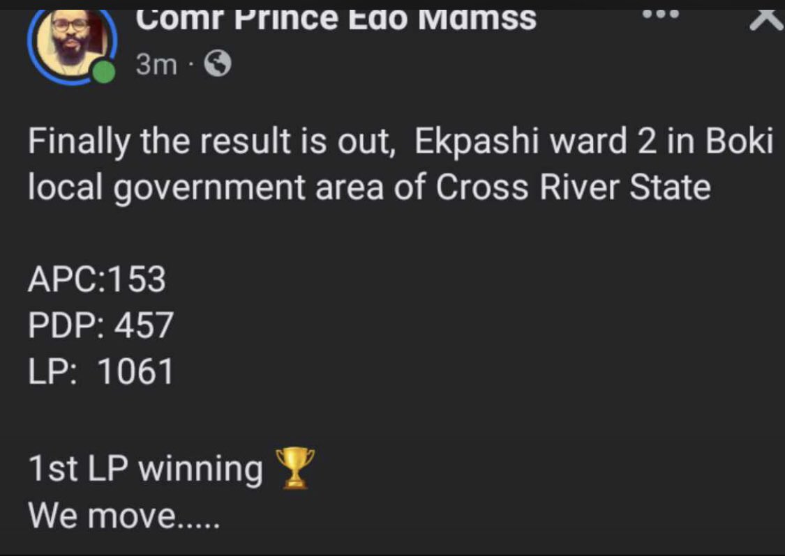 _Uzim_'s tweet photo. Please start sharing the result from your respective polling units. 

We need to do our accountability here before they tell us something else tomorrow. This election can’t be rigged.

#2023Elections
#NigeriaDecides2023
#NigeriaElections2023
#PeterObiForPresident2023 https://t.co/x5DNk6w1vU