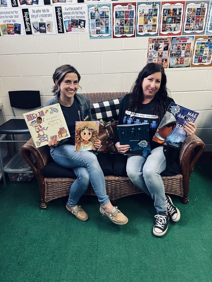 This week’s wonderful #classroombookaday Mae Among the Stars <a href="/RodaWorld_/">RodaWorld</a>  Blackout <a href="/johnroccoart/">John Rocco</a> Spaghetti in a Hot Dog Bun <a href="/mariadismondy/">Maria Dismondy</a> Melia and Joe <a href="/oxley_jennifer/">Jennifer Oxley</a> The week is always extra fun when we find our books on <a href="/Novel_Effect/">Novel Effect 📚🎶</a>!  #picturebooks <a href="/Mrsyates272/">E</a> <a href="/PrideRidge/">RidgeRaptorPRIDE</a>
