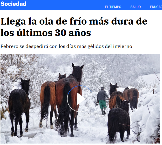 AEMET_Esp's tweet photo. Estamos en un episodio de tiempo frío, que en los próximos días se recrudecerá. Pero no nos encaminamos a la «ola de frío más dura de los últimos 30 años», como se ha podido leer en determinados medios. Lo explicamos en este #hilo. https://t.co/W9go071OBI