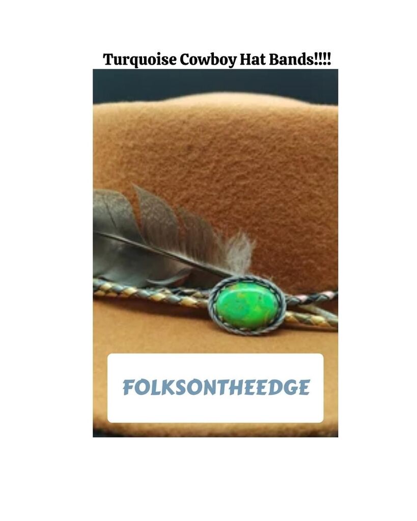 EdgeFolks's tweet photo. I love doing Turquoise Cowboy Hat Bands!!! We are always doing new ones so check out our Etsy Shop to see what we have post up or drop us a dm.  See link in Bio.

#folksontheedge #cowboyhats #cowboyhatbands #cowboyhataccessories #turquoiseaccessories #handmadehatbands #cowbo… https://t.co/OHc8dcATK7