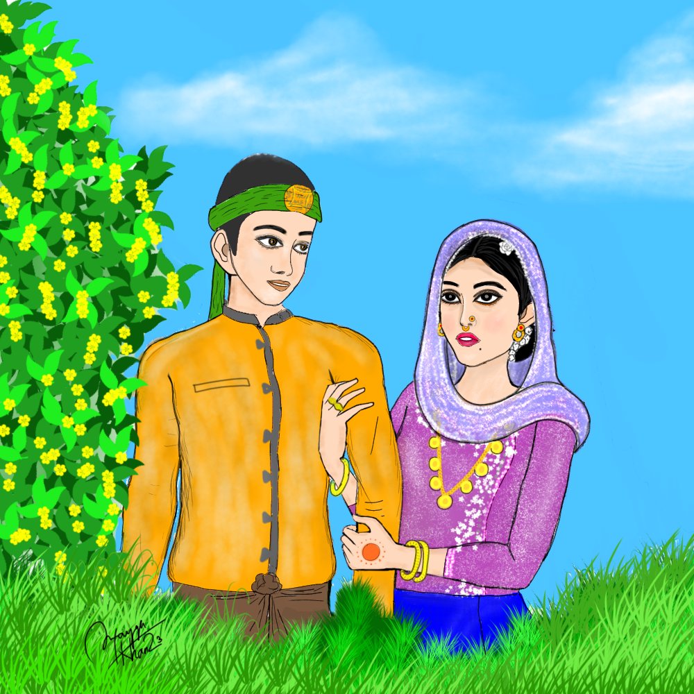 mayyu_khan's tweet photo. We are two sailors to build a prosperous nation. There is a long way to go.

#rohingyaculture #rohingyatradition #rohingya #Rohingyacouple #rohingyahistory #photooftheday #paintingoftheday #saverohingya #mayyukhan #rohingyaart https://t.co/v7w8bVDBnD