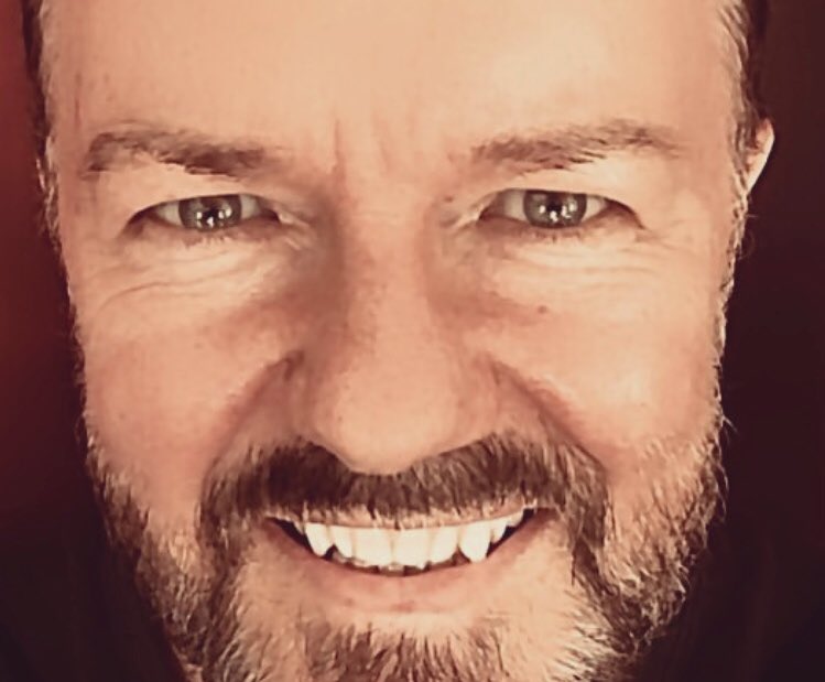 Ricky Gervais on Twitter: "Fangs for following me. https://t.co