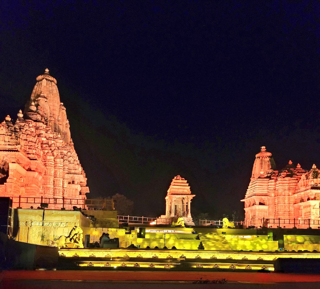 The stage is all set...

#KhajurahoDanceFestival