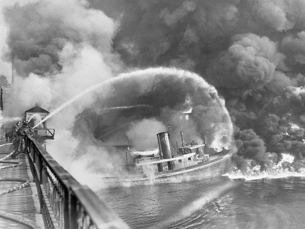 the_transit_guy's tweet photo. Seeing a lot of attacks on the EPA over East Palestine and I just want to remind everyone that before the agency was founded, the Cuyahoga River in Cleveland was so polluted it caught fire multiple times. Since 2019, fish caught in the river are now safe to eat. https://t.co/b1Ac6qwMyp