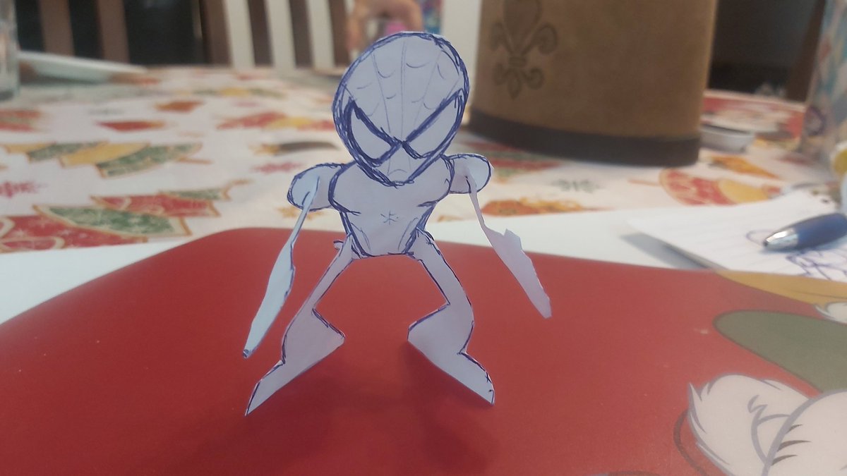 TaftoCrafto's tweet photo. Guess this Saturday morning was for some quick paper prototyping, huh. https://t.co/H6H295tQOP