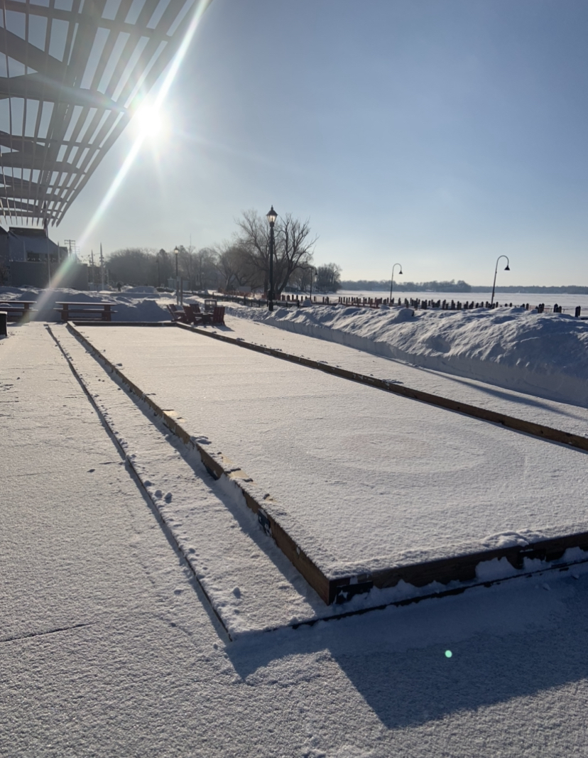 WayzataLEC's tweet photo. Curling is now installed at the Panoway Plaza! Curling stones are available in a lockbox for all to use. Simply scan the QR code above the box, fill out the form and receive the passcode. After you are done playing, please return the stones to the box and lock it. Have fun! https://t.co/Eds2CAXmtx