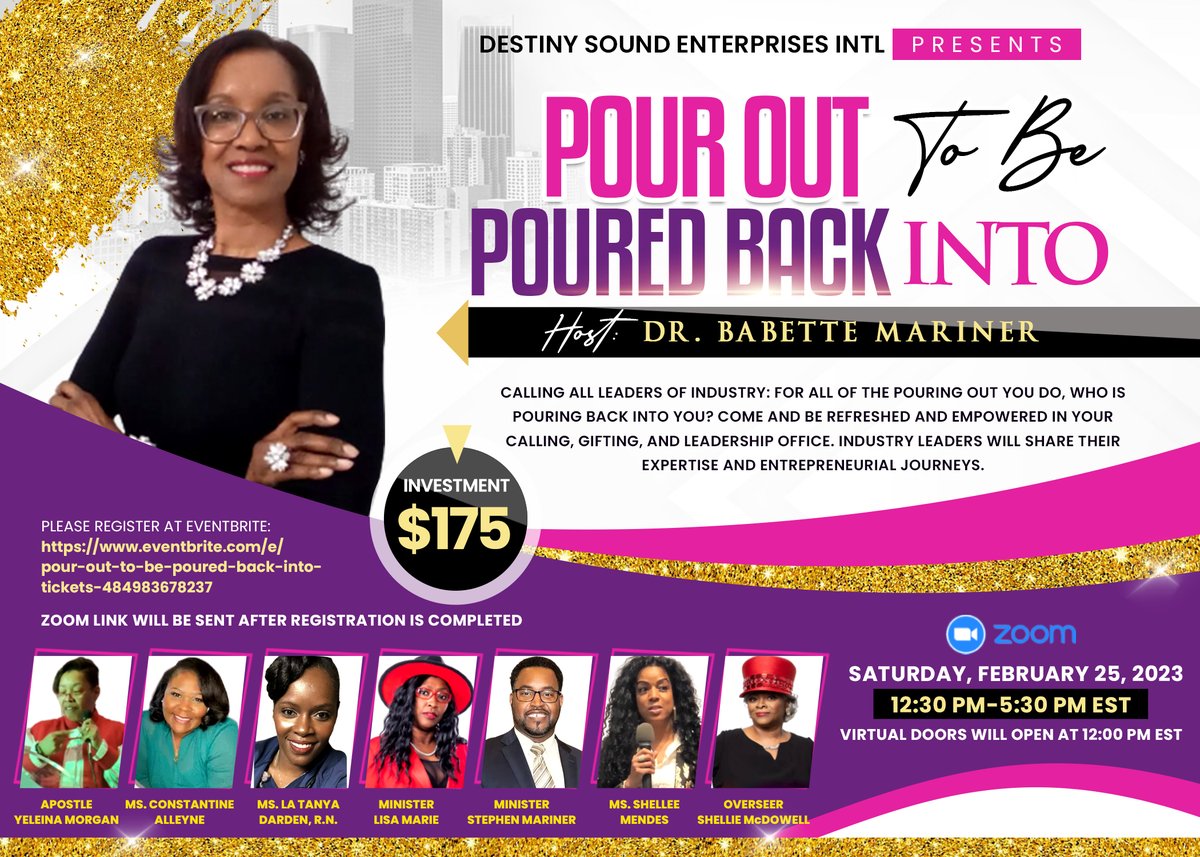 dest_sound_intl's tweet photo. Today is the day that you will pivot from what you have known up until now! You still have time to register! #pourouttobepouredbackinto #pourout #pourin #yourdestinyawaits #DivineDestiny #youareworthit #runningwithevision#entrepreneur https://t.co/L07xEGOH3g