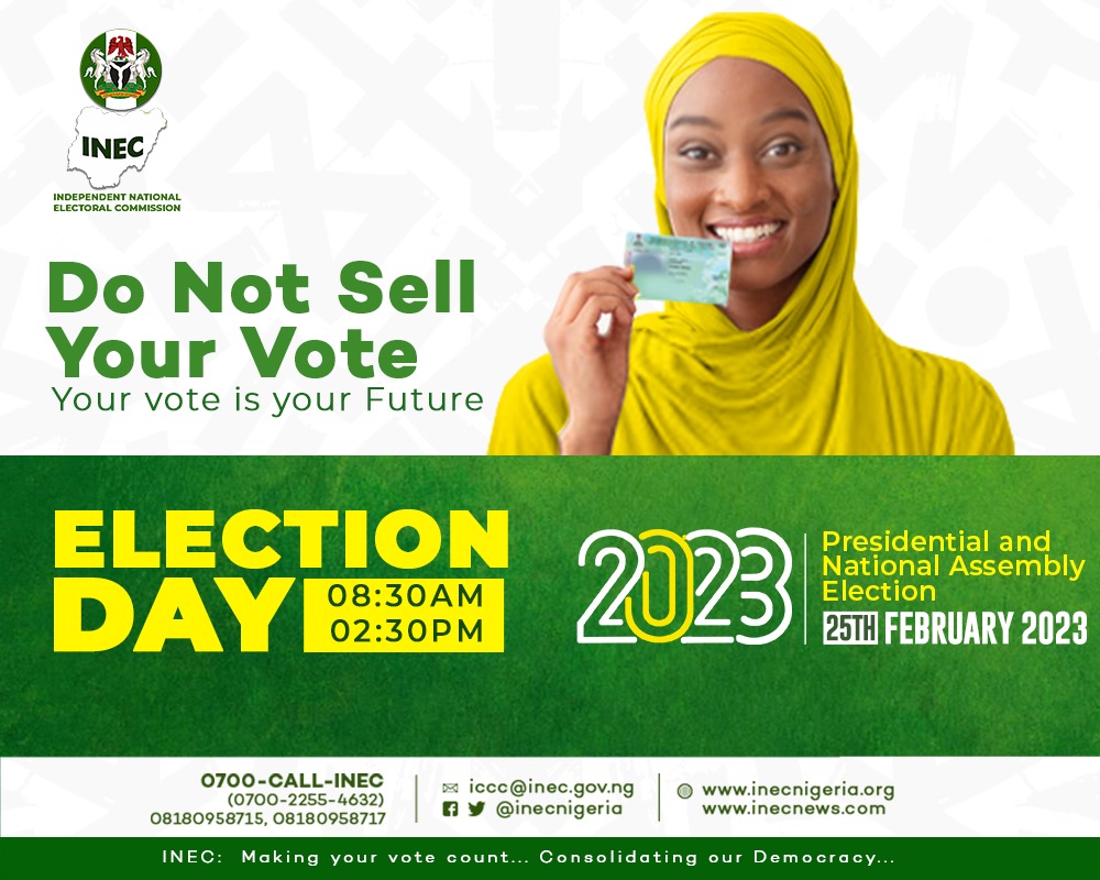 Do not sell your VOTE🗳️
#NigeriaDecides2023