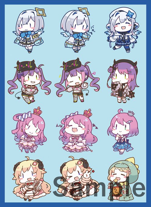 SC2023Spring/エアサンクリ 新作情報
「4期生」のスリーブとプレイマットになります。イラストはしらほし卯乃様(@ponchimint)になります! 