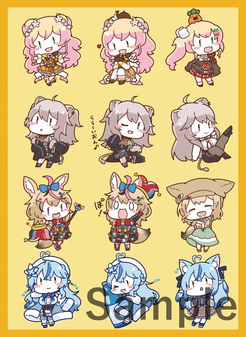 SC2023Spring/エアサンクリ 新作情報「5期生」のスリーブとプレイマットになります。イラストはしらほし卯乃様()になります! 