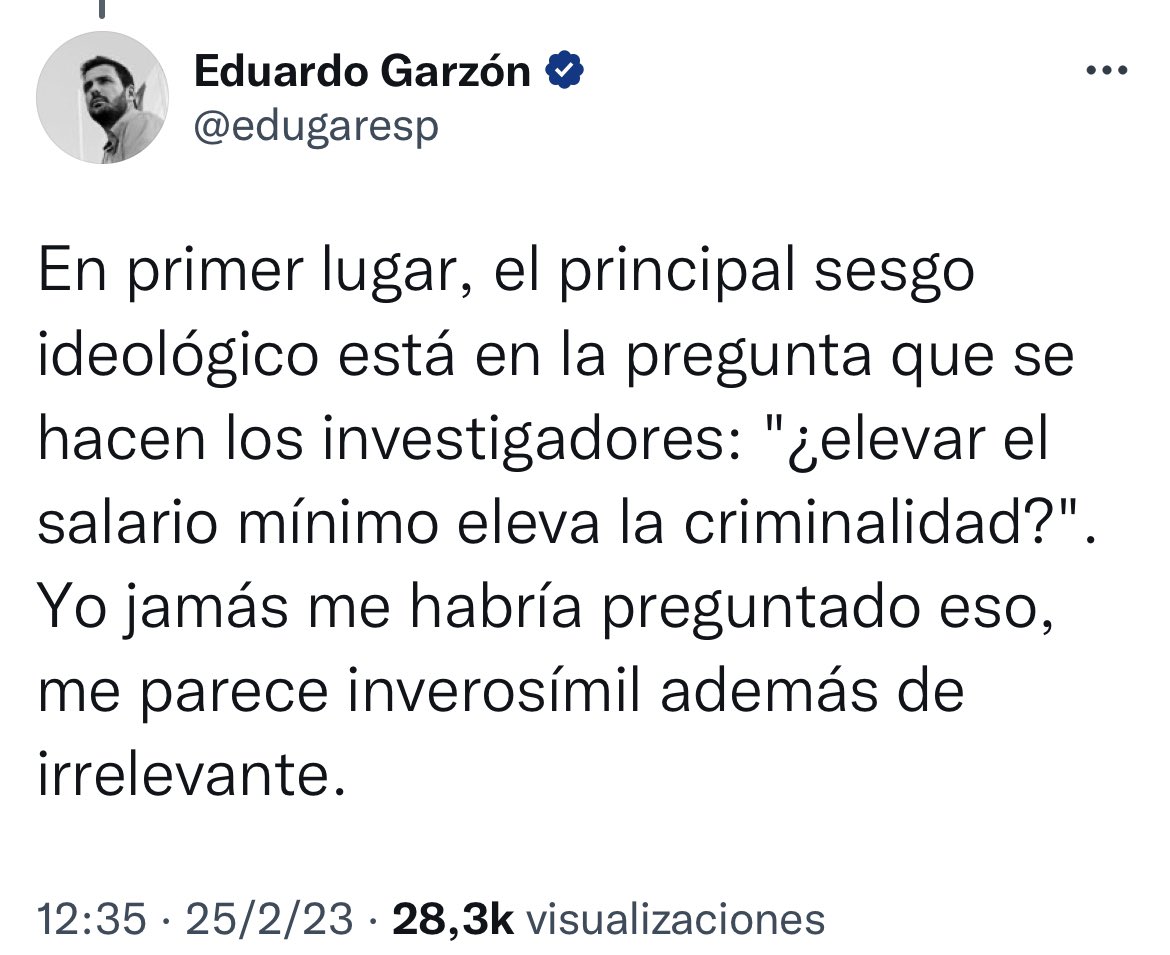 Eduardo, que te hemos leído todos. Has descalificado el paper por hacerse preguntas que desde tu dogmatismo ideológico jamás te harías.