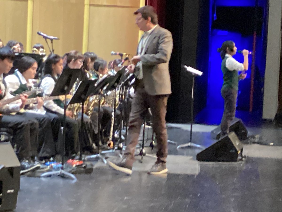 Guildford Park Jazz band wowed the audience…including  “ historic” first vocal performance! # sd36 learn # bced