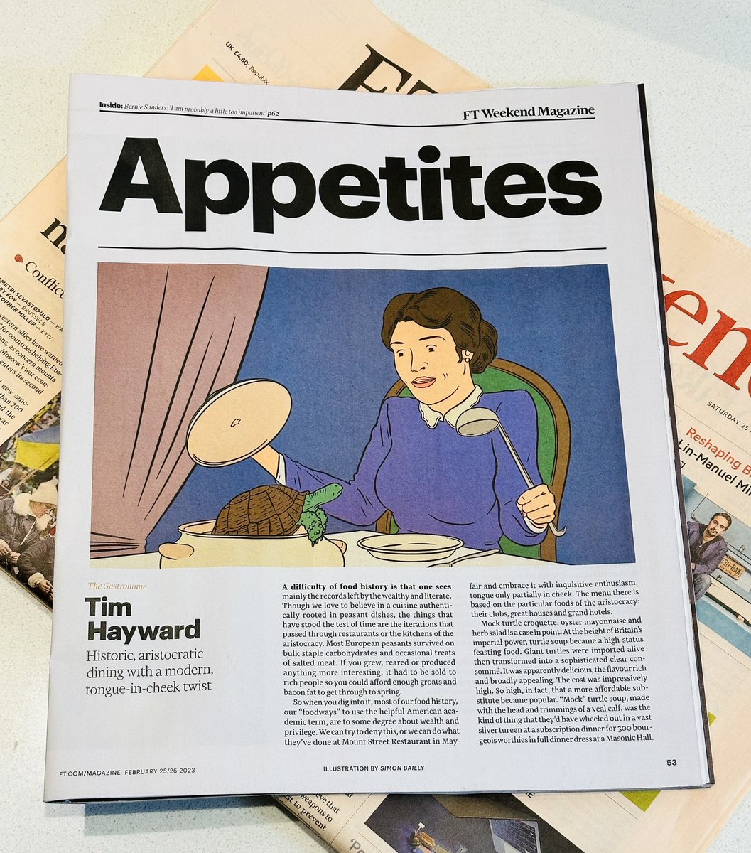 ewanventers's tweet photo. A brilliantly written and very entertaining read in today’s @FTMag Thank you @timhayward & congratulations to the whole team @mountstrest 👏👏#appetites #mountstreetrestaurant #ftweekendmagazine #restaurantreview #timhayward https://t.co/F3SgTXJY5k