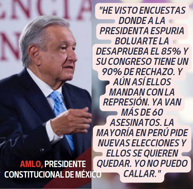 salvajedigital's tweet photo. Mi cuate AMLO quiere a los peruanos más que Dina y los congresistas del menú de 80 soles. https://t.co/a0xHYWHyVu