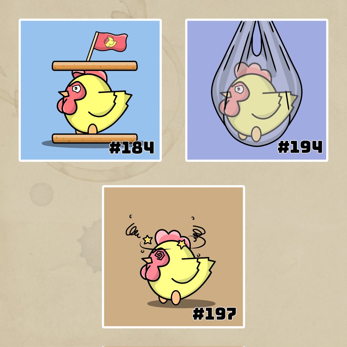🚨AVAILABLE🚨
Tamachi #184,Tamachi #194 And Tamachi #197 Still Available On <a href="/opensea/">OpenSea</a> 
Lets Grab Them Now🐤🐤
Tamachi #184
opensea.io/assets/matic/0…
Tamachi #194
opensea.io/assets/matic/0…
Tamachi #197
opensea.io/assets/matic/0…
Chicken Coop
opensea.io/collection/tam…
#tamachi  #NFT #NFTs