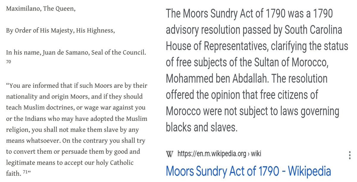 The only name we were recognized as before colonialism, apart from subjugation & instead, as adversarial to it was Moor. It's the only name that gave a leg up w/o assimilation. I got all day, if you got another globally recognized name that does the same, w/the same track record