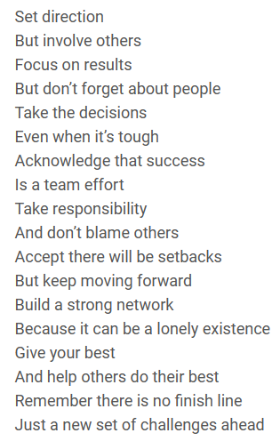 Liked this Leadership poem from Duncan Brodie 2017