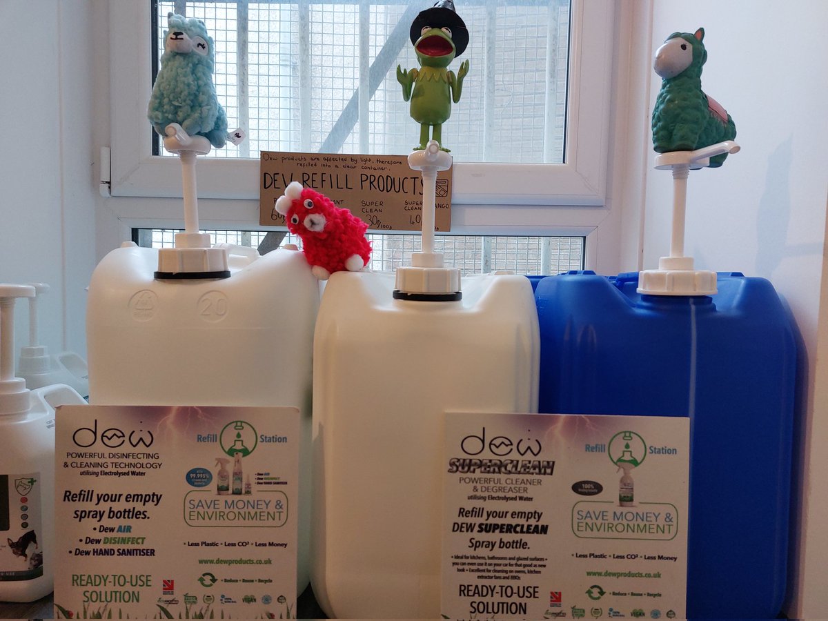 If you are Dew for some cleaning products, we have something for Dew. All Dew products can be refilled in store once emptied. To refill them, simply pop to the refill station and fill up, then head to the till and see what you are Dew!

We use it and love! &amp; We hope you will too.