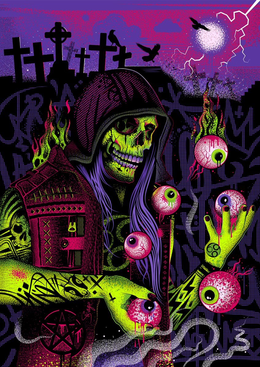 sinagedesign's tweet image. 👻💀🔥 #SpookySaturday 🔥💀👻