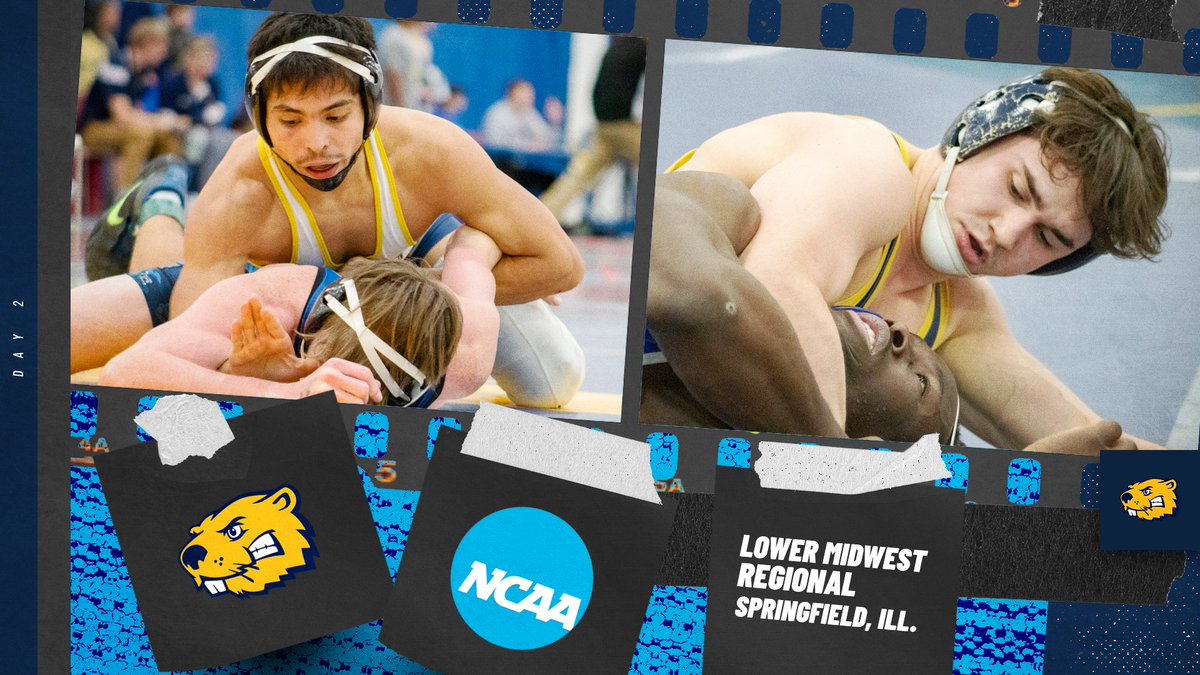 BVUAthletics's tweet photo. DAY TWO for @BVUWrestling at the lower midwest regionals, as Axel Hernandez (141) and Garret Bruce (174) advance into today's action.

Results and more at https://t.co/3lcLMHoS6x #KeepBuilding #BeaverNation https://t.co/zgtzxQTHMj