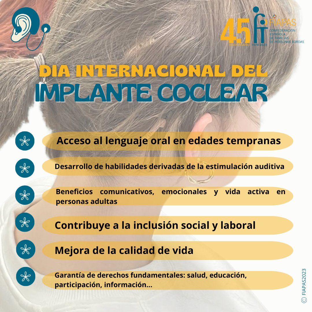 acoprosgal's tweet photo. 🧡 Hoy celebramos el día internacional del implante coclear 🦻🏻.

Éxito y mejora permanente de la tecnología a favor de la accesibilidad auditiva y la comunicación oral para personas con sordera 💪🏻.

#acopros #acoruna #lugo #galicia #implantecoclear https://t.co/mykpsmaLUz