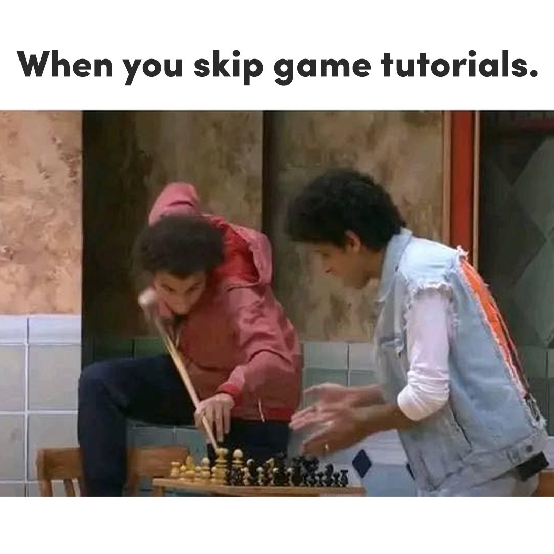 MetalEagleChess's tweet photo. Skipping the game tutorial in chess is like jumping out of a plane without a parachute - it's all downhill from there!😂 https://t.co/KfPrDwmg9N
