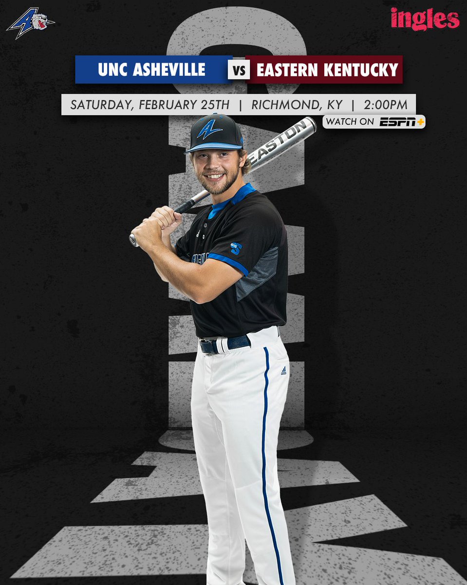 UNCAvlBaseball's tweet photo. GAMEDAY! We go for the series win today at Eastern Kentucky!   

🆚 Eastern Kentucky
📌 Richmond, Ky.
⏰ 2 PM
🏟 | Earle Combs Stadium
📊: https://t.co/wde4v4wOaj
📺: https://t.co/ykCPt2DErS

#ALLinAVL #TTS https://t.co/gW4yYT4lDu
