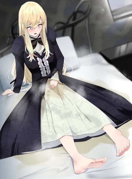 skebリクより、メアリのおねしょシーン描きました 