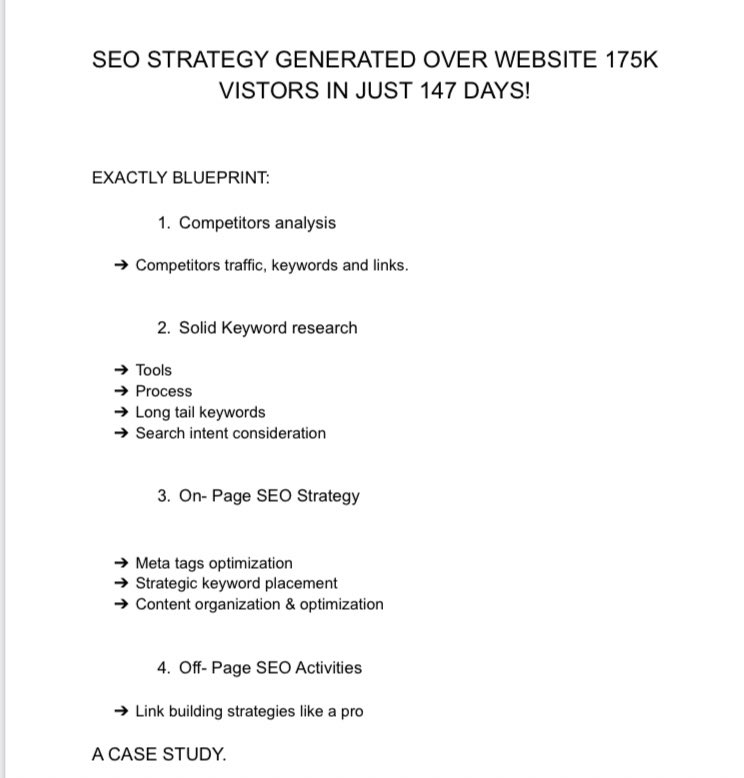 Got so many Dms yesterday on how I brought 175k visitors to a simple website in less than 6 months.

Well, I have created an entire blueprint for you to do it.

Like this post, RT &amp; Comment “SEO” to get it. (Limited Copies)