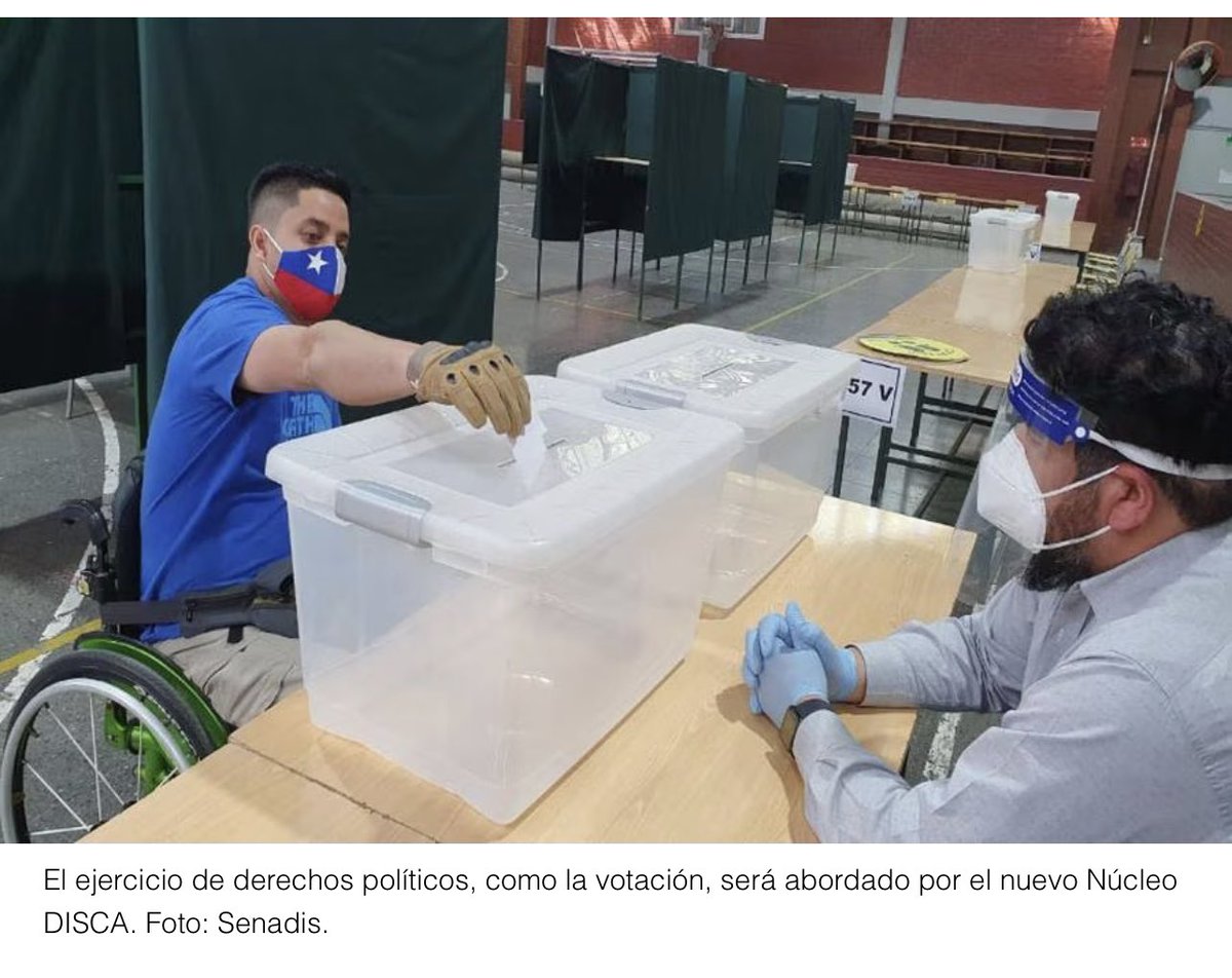 Cinco #universidades en Chile crean el <a href="/NucleoDISCA/">Núcleo DISCA</a> 
para investigar las barreras que impiden a las personas con discapacidad ejercer su ciudadanía. El proyecto incluye la activa participación de personas con diversas discapacidades.
latercera.com/laboratoriodec…