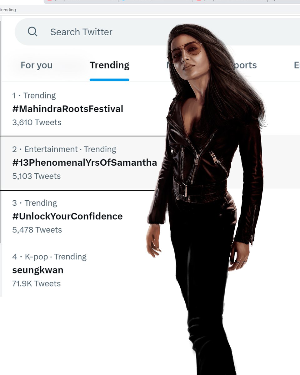 Trends Samantha™ on Twitter "Breached 5K Tweets🔥 ️With no.2 In India