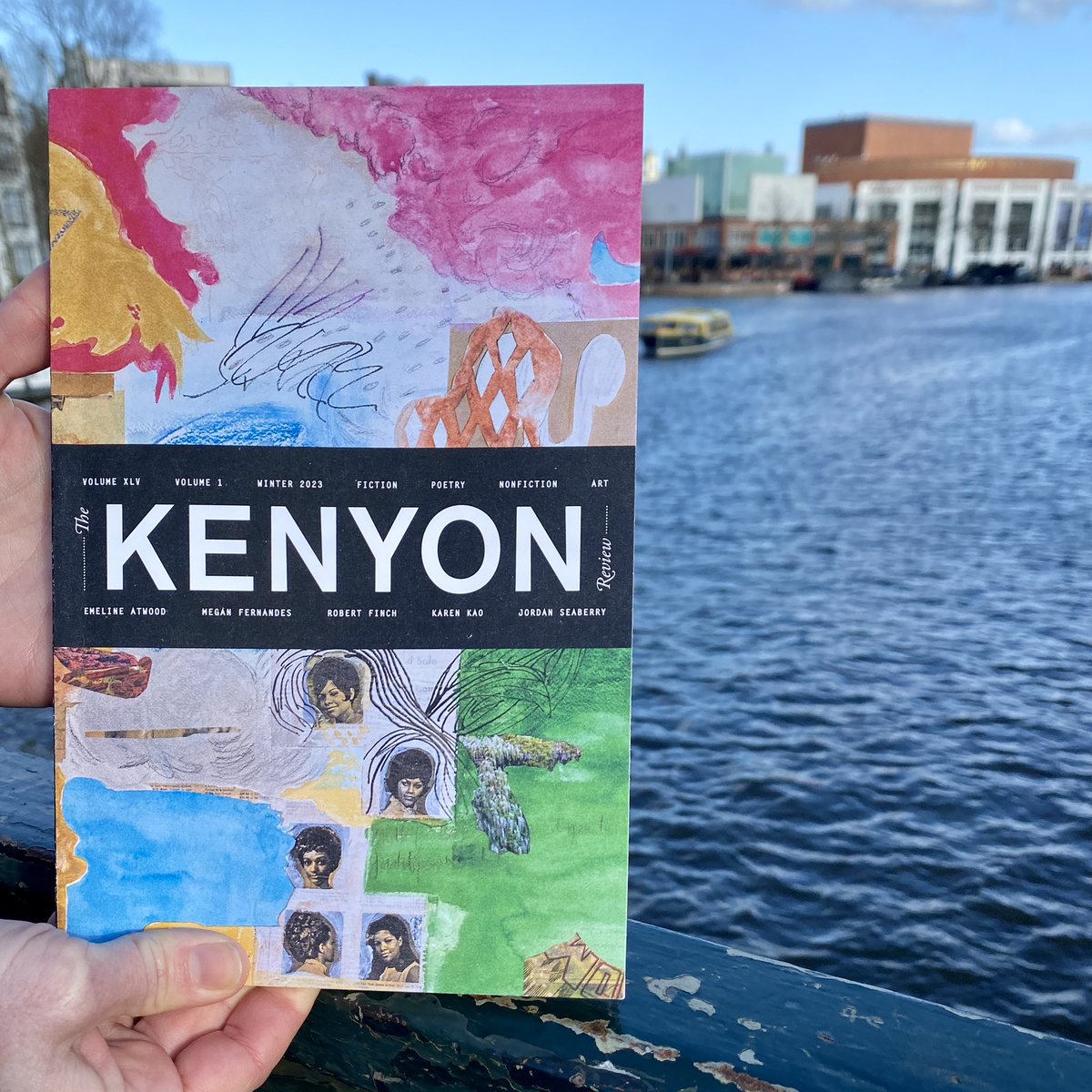 So excited to have this baby in my hands. Welcome <a href="/kenyonreview/">Kenyon Review</a> to Amsterdam!