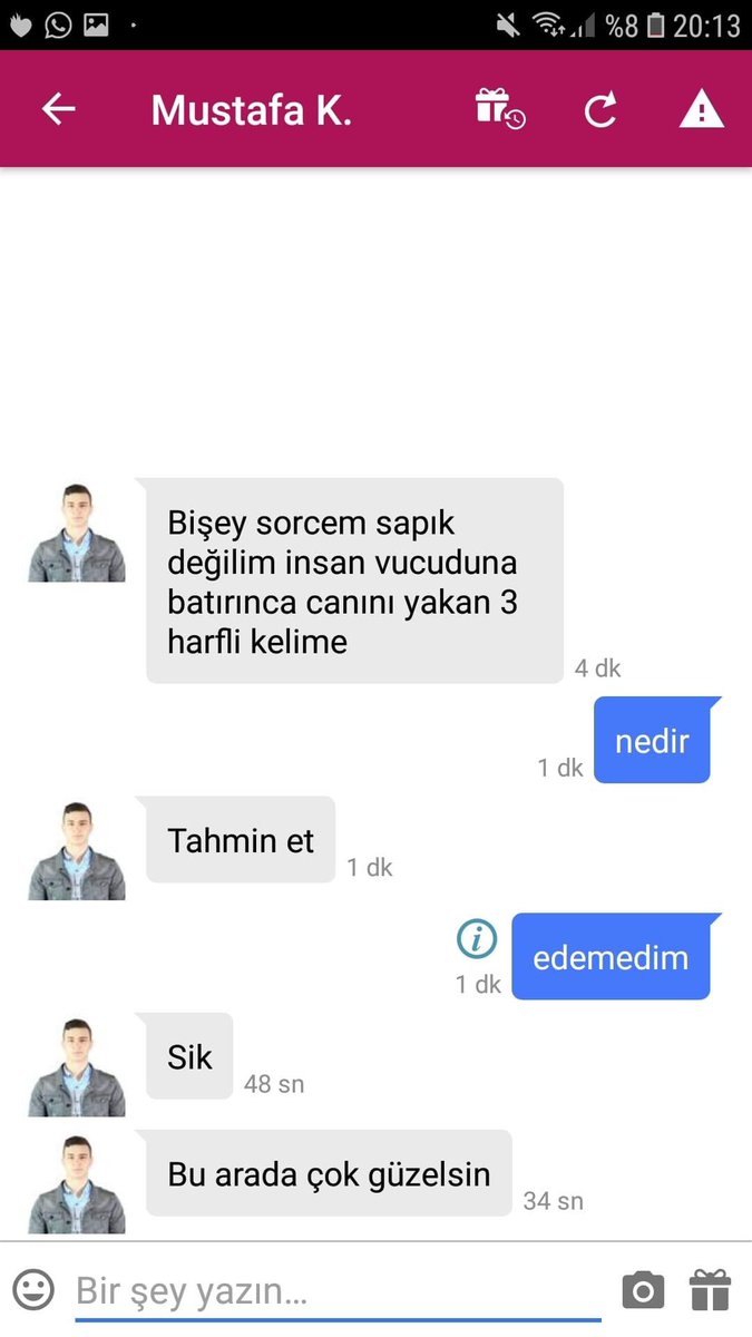 Şu konuşmayı anomim waplog hesabından 2018 yılında yapmıştım görseli de facebooktaki hesabıma atmıştım ordan kim aşırdı da buralara geldi hâla merak ediyorum alın pikselsiz olanı bu da