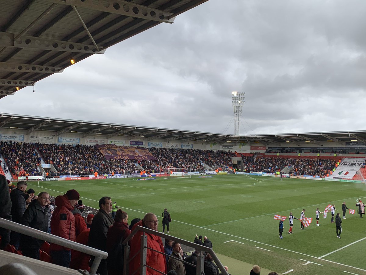 JamieRaynor's tweet photo. It really is outstanding. The City away end at Doncaster #bcafc https://t.co/CxOmP7OVHW