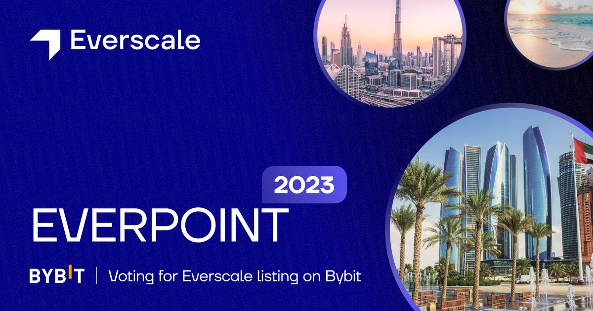 Everscale_net's tweet photo. #Everscale will celebrate its third anniversary at #EVERPOINT 2023 in the #UAE on May 7, and representatives of #Venom and other major projects will be invited.

1/3 🧵 https://t.co/kWOsNmE84n