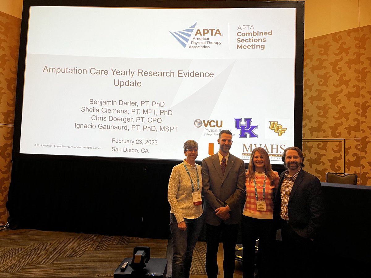 So fun to present with my friends and colleagues at #csm2023 this year on our yearly #amputationresearch review. On to Boston! 😉⁦<a href="/BenDarter/">Ben Darter, PT, PhD</a>⁩ ⁦<a href="/aaldpt/">Amputation & Limb Difference Physical Therapy</a>⁩ ⁦⁦<a href="/FederalPT/">APTA Federal</a>⁩