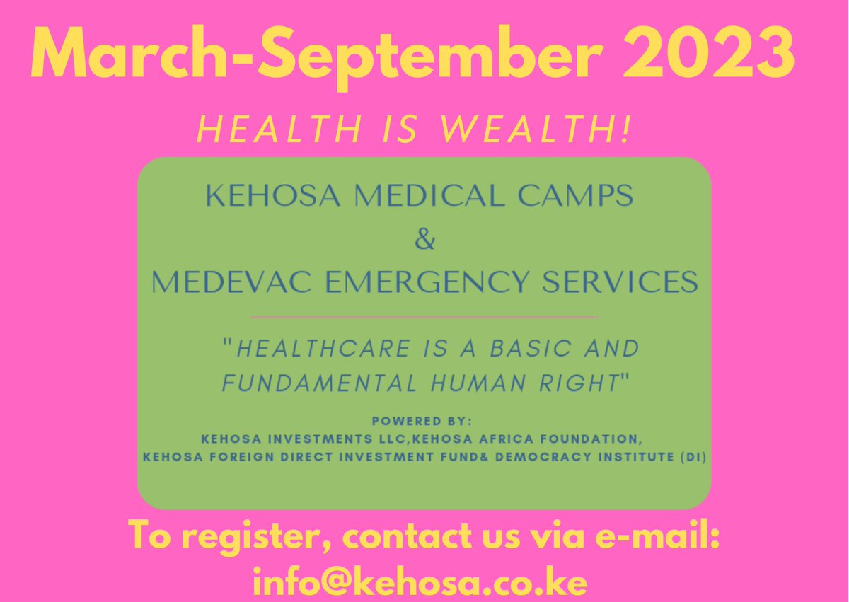 @IgadhealthS @NLinKenya @Inkomoko @UNDPAfrica @Drdip_ug @Acumen @RefugeeInvest @RK_Karanja @igadsecretariat @SwissDevCoop We believe that #HealthIsWealth. We can team up to lifeshield humanity in in rural Kenya.