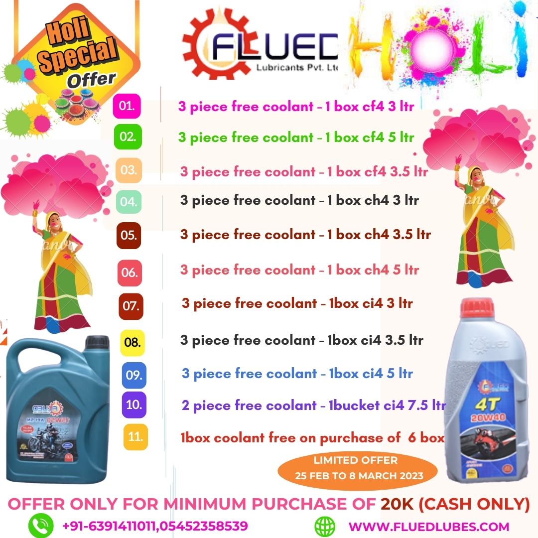 Flued Lubes Pvt. Ltd. on Twitter "होली धमाका ऑफर"