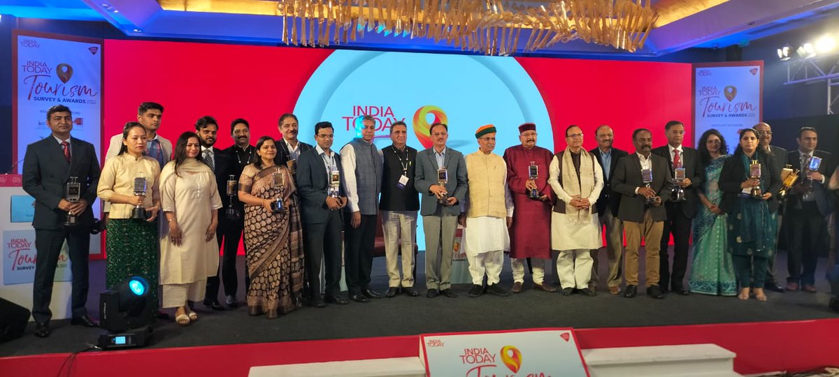 The esteemed Dr Arvind Yadav, Chairman of Haryana Tourism, was awarded the Best Spiritual Destination Award (Geeta Sthali Kurukshetra) by the Minister of State for Parliamentary Affairs &amp; Culture, Shri Arjun Ram Meghwal. Congrats Haryana Tourism for well-deserved recognition!