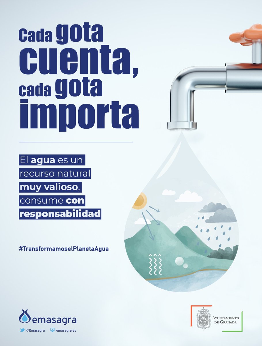 𝐂𝐚𝐝𝐚 𝐠𝐨𝐭𝐚 𝐜𝐮𝐞𝐧𝐭𝐚, 𝐜𝐚𝐝𝐚 𝐠𝐨𝐭𝐚 𝐢𝐦𝐩𝐨𝐫𝐭𝐚💧
 
El agua es un recurso natural muy valioso, consume con responsabilidad
 
#TransformamoselPlanetaAgua