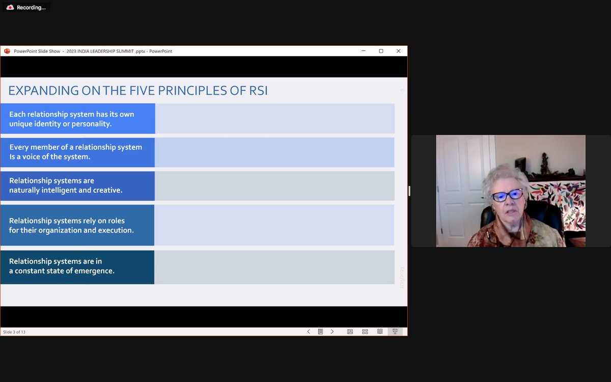 Leadership_Sum's tweet photo. We are now live with Marita Fridjhon’s session of “Dancing with Emergence; Creating Systems Inspired Cultures” at The Leadership Summit 2023 where she will walk through some of the most needed competencies and skills needed to create a Systems Inspired Culture. https://t.co/lX2tw9AqfG