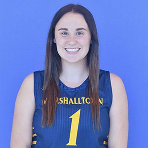 Grinnell High 2021 grad Keelie Eitel will wrap up her sophomore season at Marshalltown Community College today with a game in Boone. Keelie is Marshalltown's leading scorer this season at 13.2 points per game.