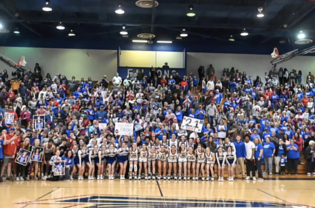 alyssapetty_1's tweet photo. last night’s crowd was unreal!! the environment , the energy, and loudness was amazing last night! thank you to everyone that came to support us! we could not thank y’all enough! we now advance monday at tennessee tech! we would love you to be there if you can!! https://t.co/iuAqwbUdtT