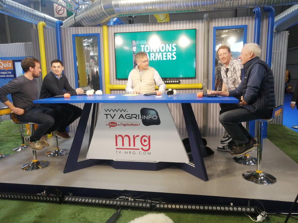 C'est parti pour l'émission <a href="/TontonsFarmers/">Les Tontons Farmers</a> au <a href="/Salondelagri/">Salon International de l'Agriculture</a> avec <a href="/Jbvervy/">Jean-Baptiste Vervy</a> <a href="/Co_Farming/">#CoFarming</a> <a href="/agrikol/">Etienne Agri</a> <a href="/YARA_france/">Yara France</a> animé par <a href="/tvagri/">TV Agri</a>