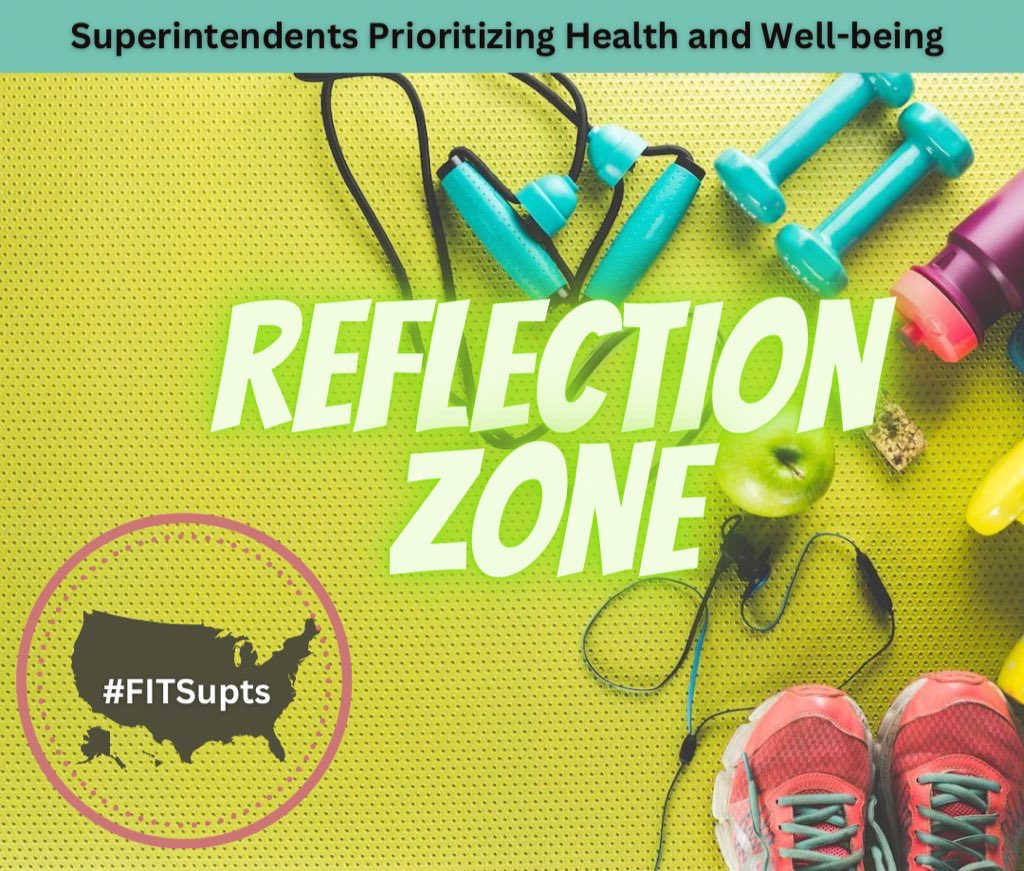 Saturday’s #FITSupts Reflection Zone:
Reflect on your own Leadership, Health, and Well-being.

I schedule physician appts:
A. When I’ve reached the breaking point w/ stress
B. When I’m sick.
C. As a preventive strategy - to discuss my health/well-being
D. I never schedule.
#AASA