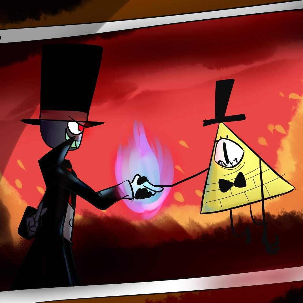 La imagen no es mía pero me gusta y queria compartir 
#blackhat #villanius 
#billchiper #gravityfalls