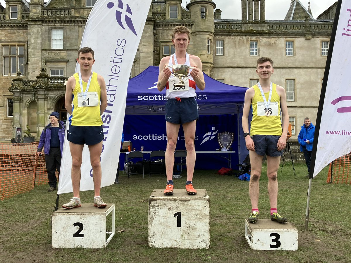 scottishathletics (@scotathletics) on Twitter photo Senior Men’s Podium at #LindsaysXC
1. Logan Rees <a href="/FifeAC/">Fife AC</a>
2. <a href="/Jamescrowe7/">Jamie Crowe</a> - <a href="/Central_AC/">Central Athletic Club</a>
3. <a href="/HickeyHamish/">Hamish Hickey</a> - <a href="/Central_AC/">Central Athletic Club</a> Senior Men’s Podium at #LindsaysXC
1. Logan Rees <a href="/FifeAC/">Fife AC</a>
2. <a href="/Jamescrowe7/">Jamie Crowe</a> - <a href="/Central_AC/">Central Athletic Club</a>
3. <a href="/HickeyHamish/">Hamish Hickey</a> - <a href="/Central_AC/">Central Athletic Club</a>
